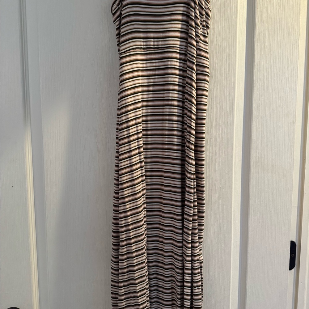 Art Class Striped Black and White Kids Formal Dress